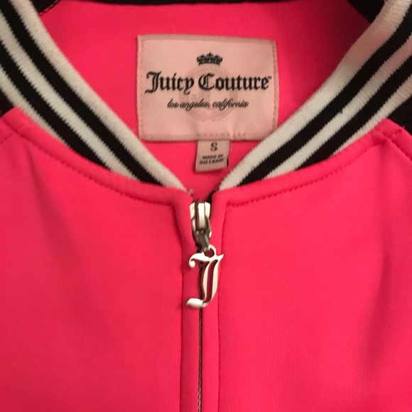 EEUC Juicy Couture Zip-Up Jacket Pink & Black Sm. - Picture 3 of 3